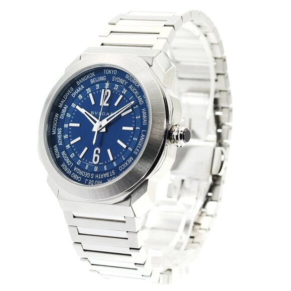 BVLGARI Octo Roma Worldtimer OC41SWT blue Dial Automatic Men's Watch_894321 - Picture 1 of 6